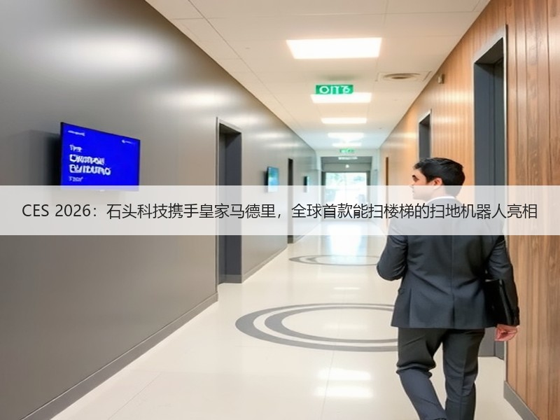 CES 2026：石头科技携手皇家马德里，全球首款能扫楼梯的扫地机器人亮相