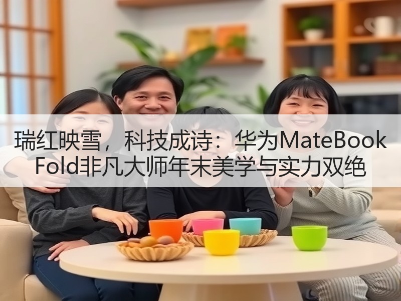 瑞红映雪，科技成诗：华为MateBook Fold非凡大师年末美学与实力双绝