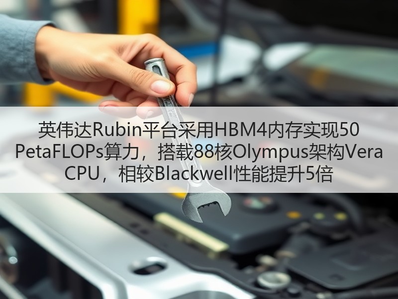 英伟达Rubin平台采用HBM4内存实现50 PetaFLOPs算力，搭载88核