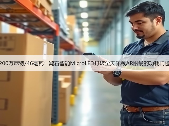 200万尼特/46毫瓦：鸿石智能MicroLED打破全天佩戴AR眼镜的功耗门槛(图2)