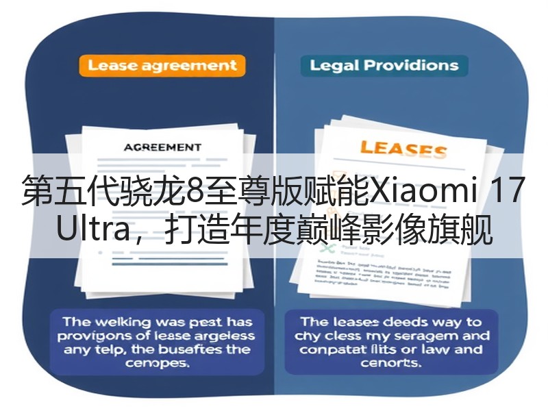 第五代骁龙8至尊版赋能Xiaomi 17 Ult