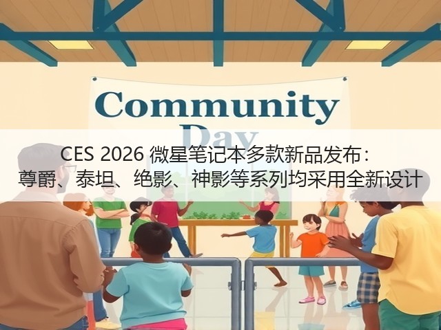 CES 2026 微星笔记本多款新品发布: 尊爵、泰坦、绝影、神影等系列均采用全新设计(图2) CES 2026 微星笔记本多款新品发布: 尊爵、泰坦、绝影、神影等系列均采用全新设计(图2)