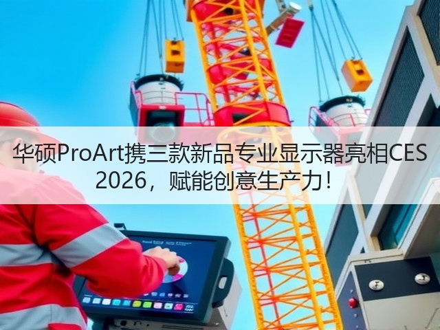 华硕ProArt携三款新品专业显示器亮相CES 2026，赋能创意生产力！(图1)