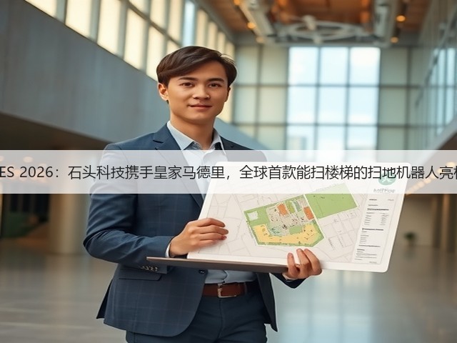 CES 2026:石头科技携手皇家马德里,全球首款能扫楼梯的扫地机器人亮相(图2) CES 2026:石头科技携手皇家马德里,全球首款能扫楼梯的扫地机器人亮相(图2)