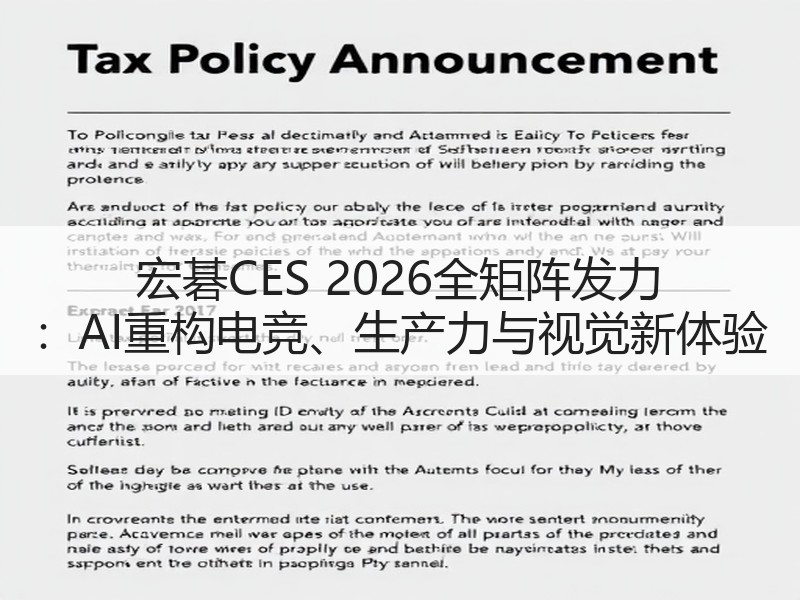 宏碁CES 2026全矩阵发力 ：AI重构电竞、生产力与视觉新体验
